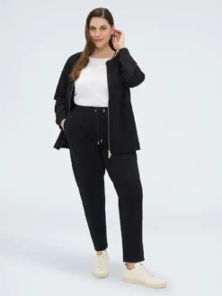 Joggers in cotone con bande laterali