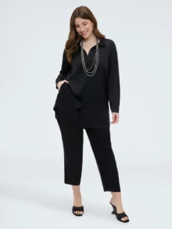 Joggers in raso stretch