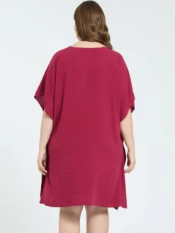Kaftano chiuso in viscosa jacquard