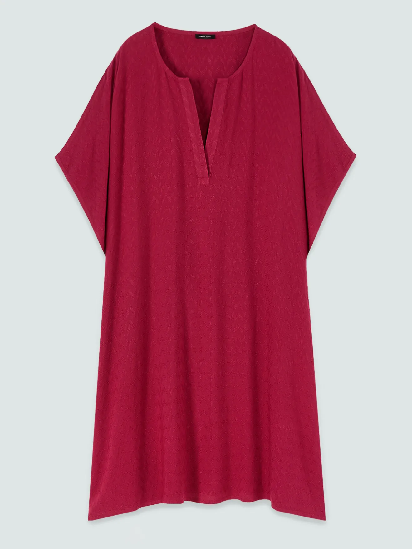 Kaftano chiuso in viscosa jacquard