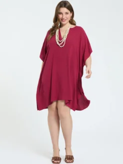 Kaftano chiuso in viscosa jacquard