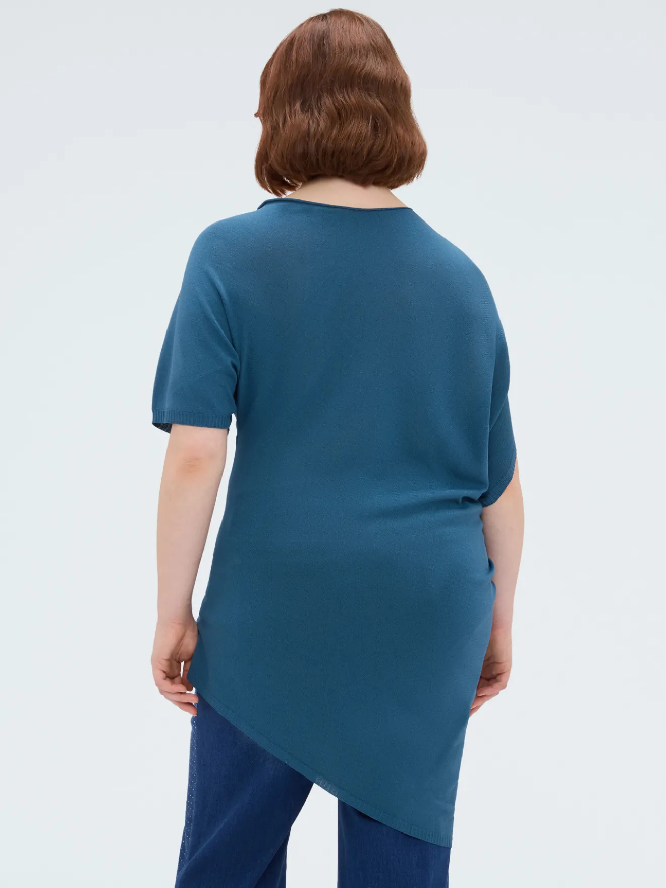 Maglia asimmetrica in misto viscosa