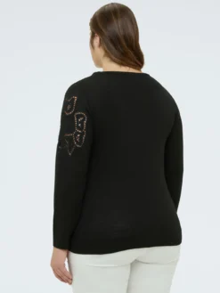 Maglia con motivo traforato