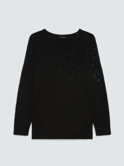 Maglia con motivo traforato