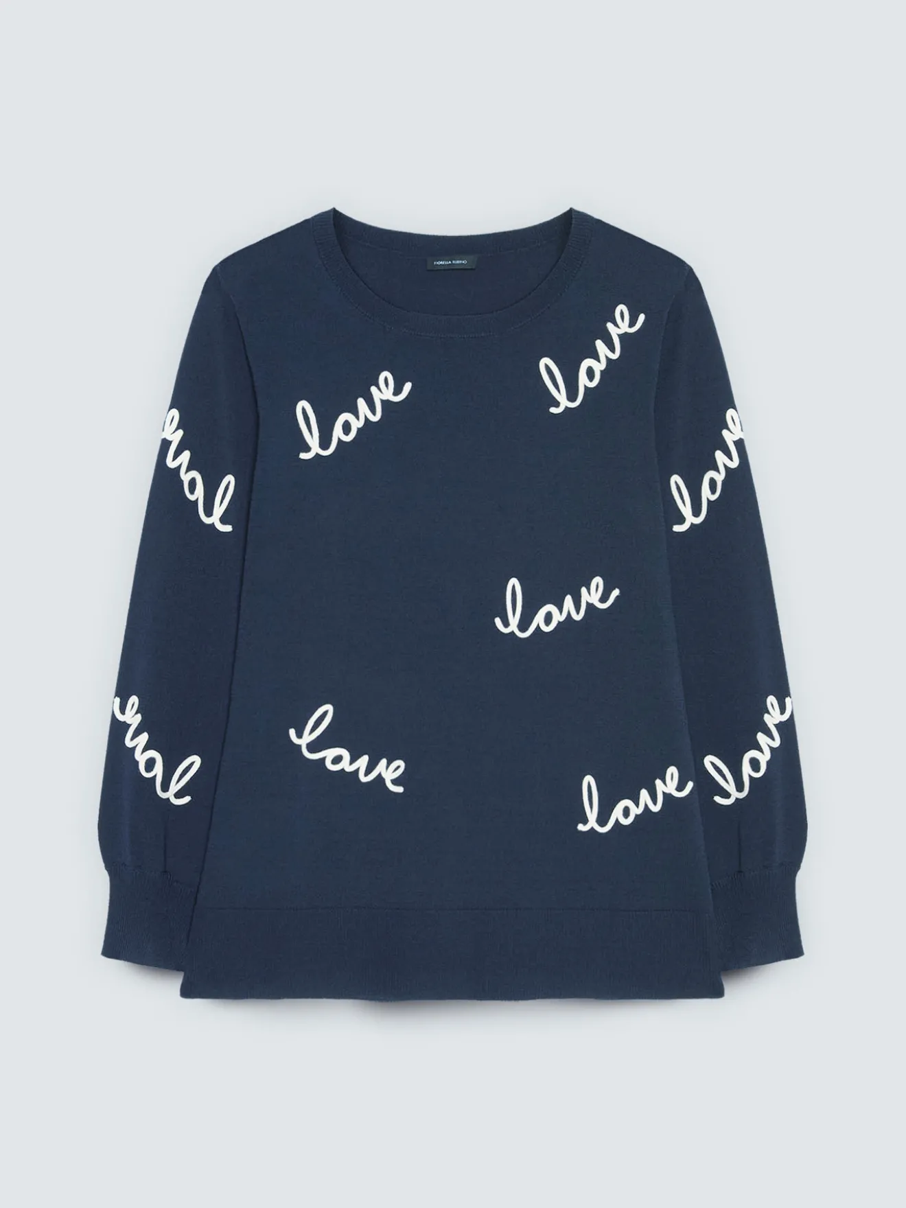 Maglia con ricamo love