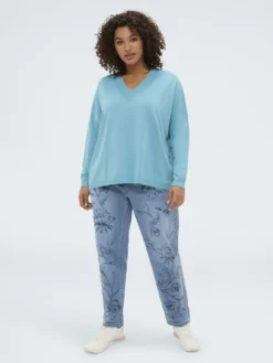 Maglia fine con scollo a V