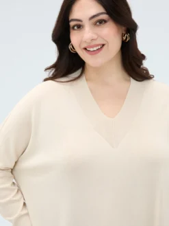 Maglia fine con scollo a V