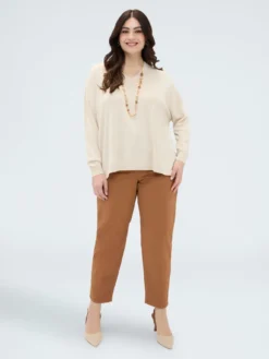 Maglia fine con scollo a V