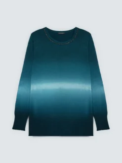 Maglia girocollo con sfumatura