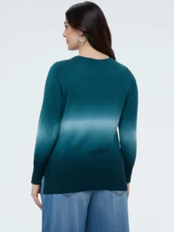 Maglia girocollo con sfumatura
