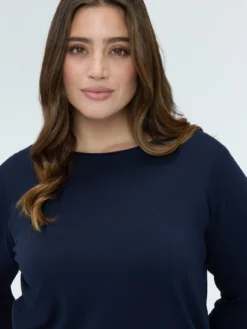Maglia girocollo in misto viscosa