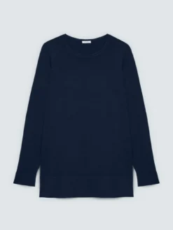 Maglia girocollo in misto viscosa