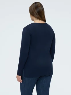 Maglia girocollo in misto viscosa