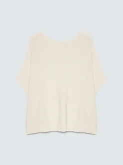 Maglia misto viscosa scollo a barchetta