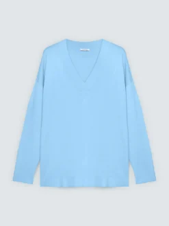 Maglia scollo a V in misto viscosa