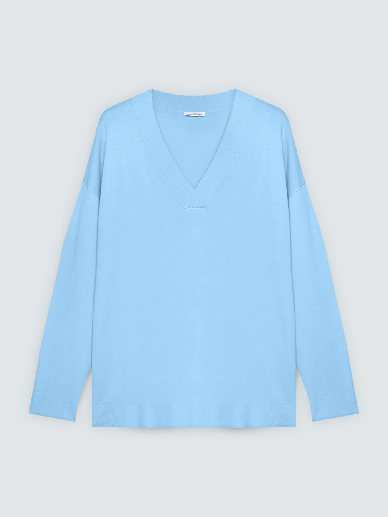 Maglia scollo a V in misto viscosa