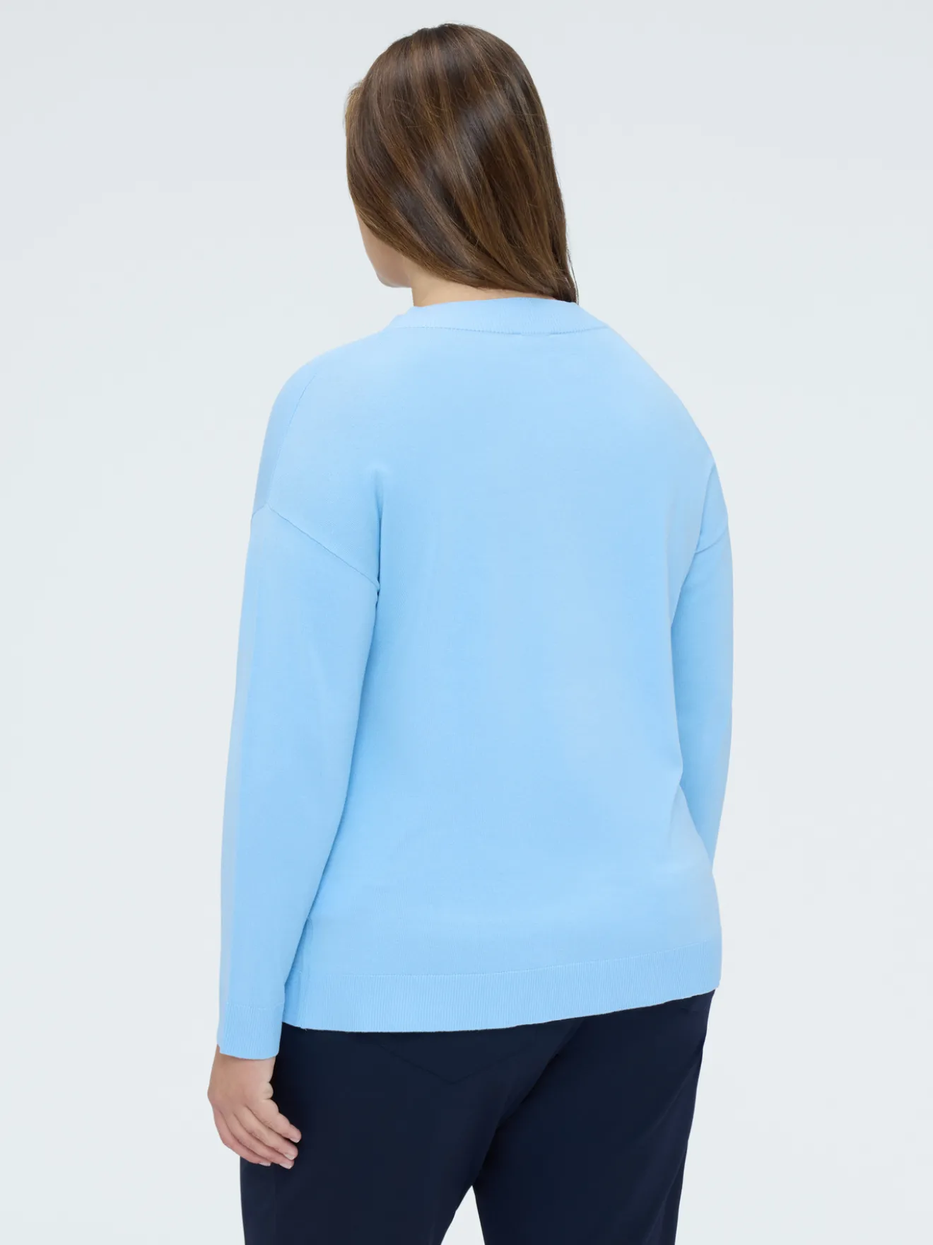 Maglia scollo a V in misto viscosa