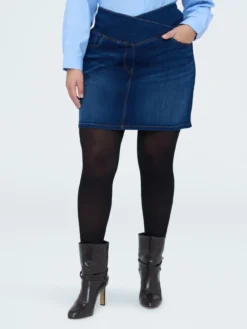 Minigonna in denim linea ad A
