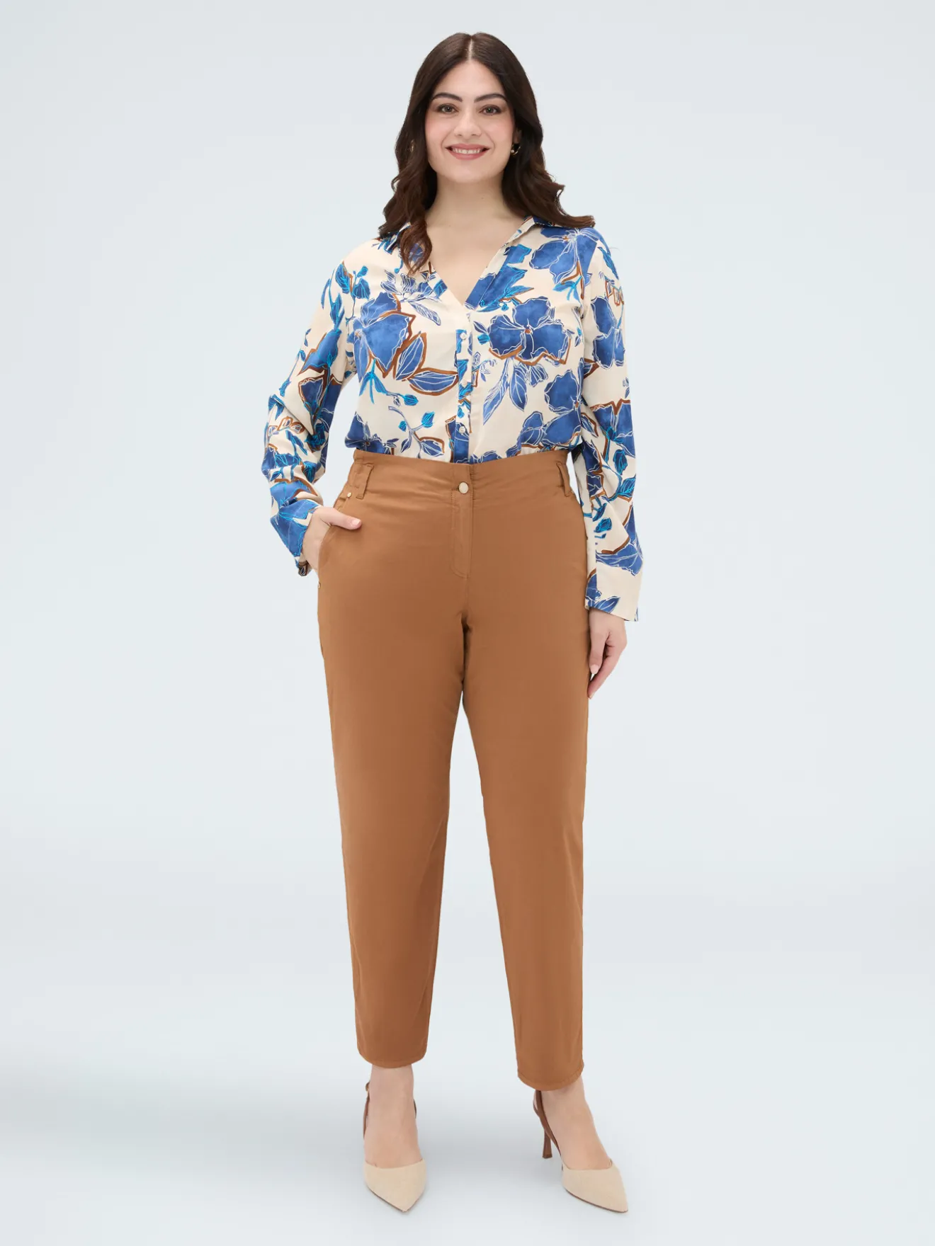 Pantaloni Balloon in misto cotone