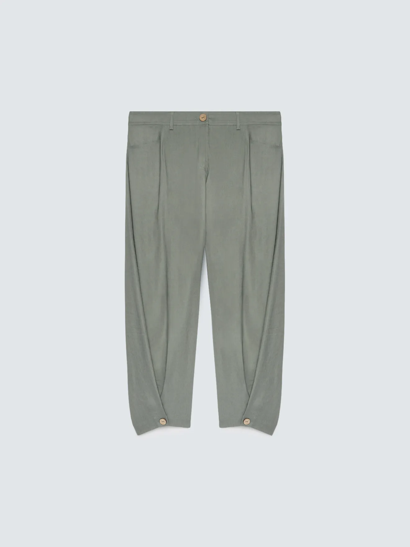 Pantaloni Balloon in misto lino