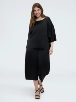 Pantaloni Balloon in raso stretch