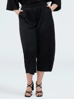 Pantaloni Balloon in raso stretch