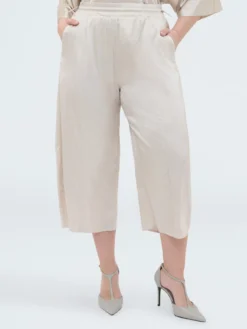 Pantaloni Balloon in raso stretch