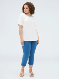 Pantaloni Capri con spacchetti