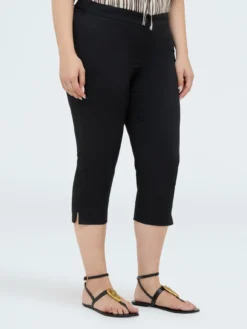 Pantaloni Capri in misto cotone