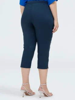 Pantaloni Capri in misto cotone
