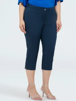 Pantaloni Capri in misto cotone