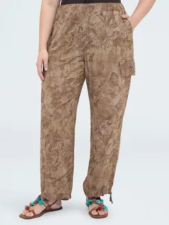 Pantaloni cargo con stampa