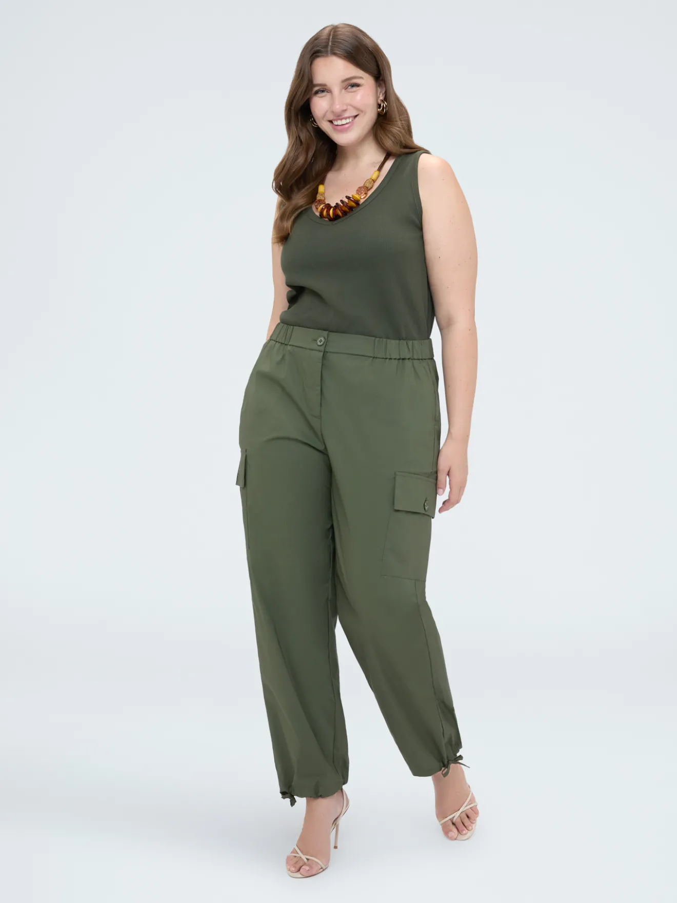 Pantaloni cargo in cotone