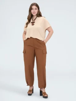 Pantaloni cargo in cotone