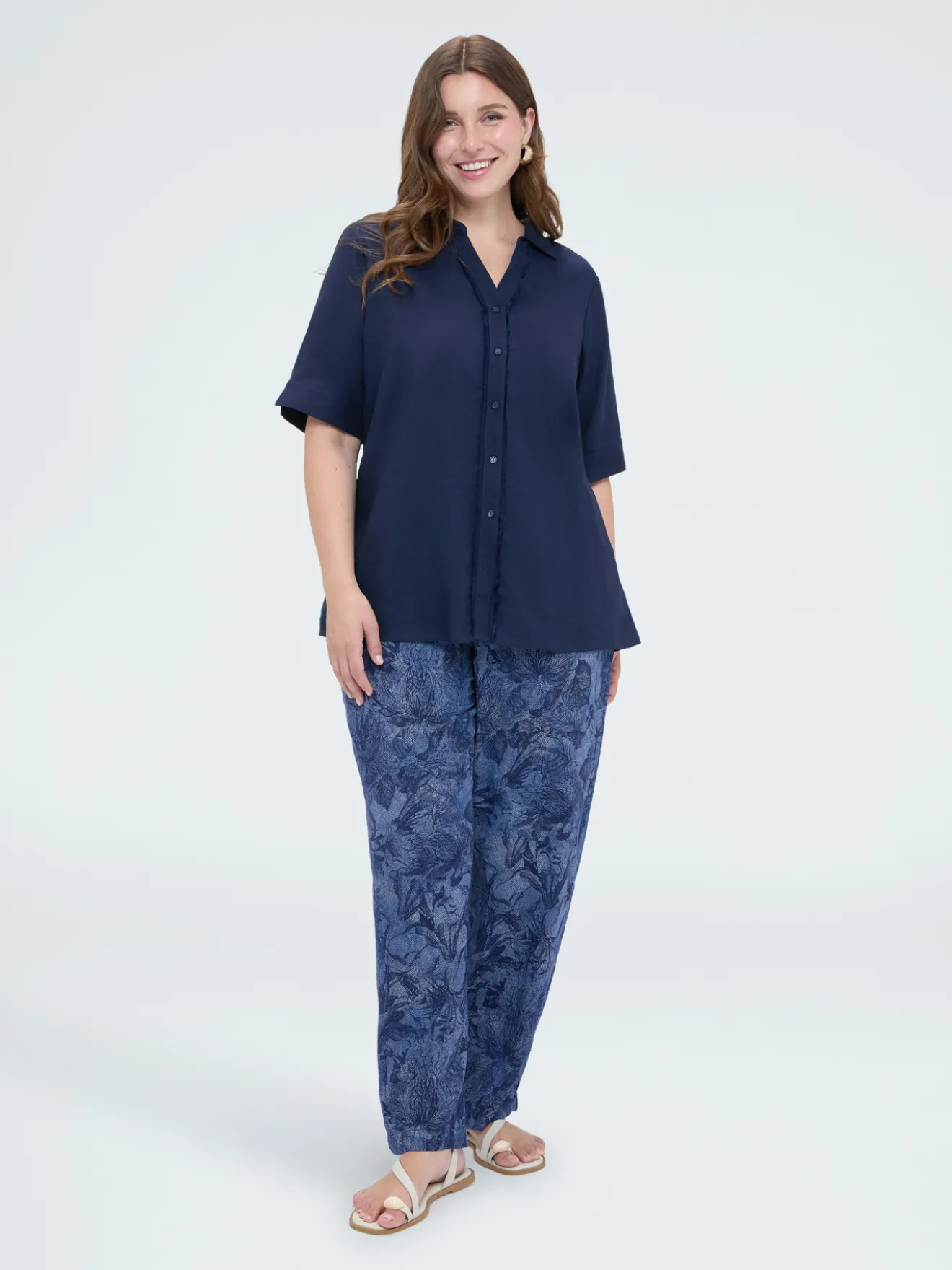Pantaloni Carrot con stampa