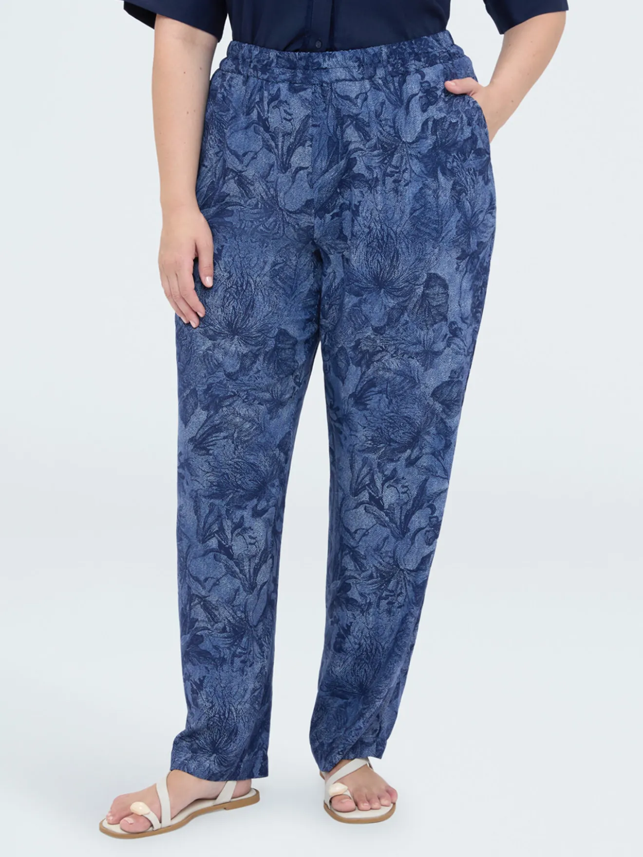 Pantaloni Carrot con stampa