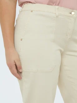 Pantaloni Carrot Fit in cotone