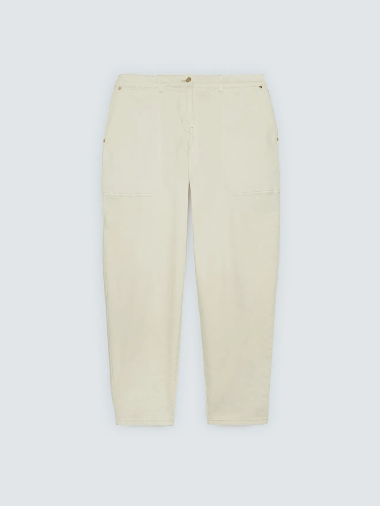 Pantaloni Carrot Fit in cotone