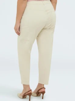 Pantaloni Carrot Fit in cotone