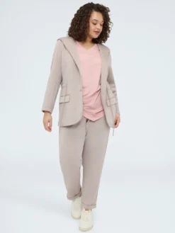 Pantaloni Carrot Fit in tessuto stretch
