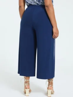 Pantaloni cropped in jersey