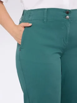 Pantaloni cropped in misto cotone