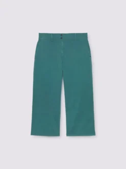 Pantaloni cropped in misto cotone