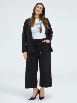 Pantaloni Cropped in Punto Milano