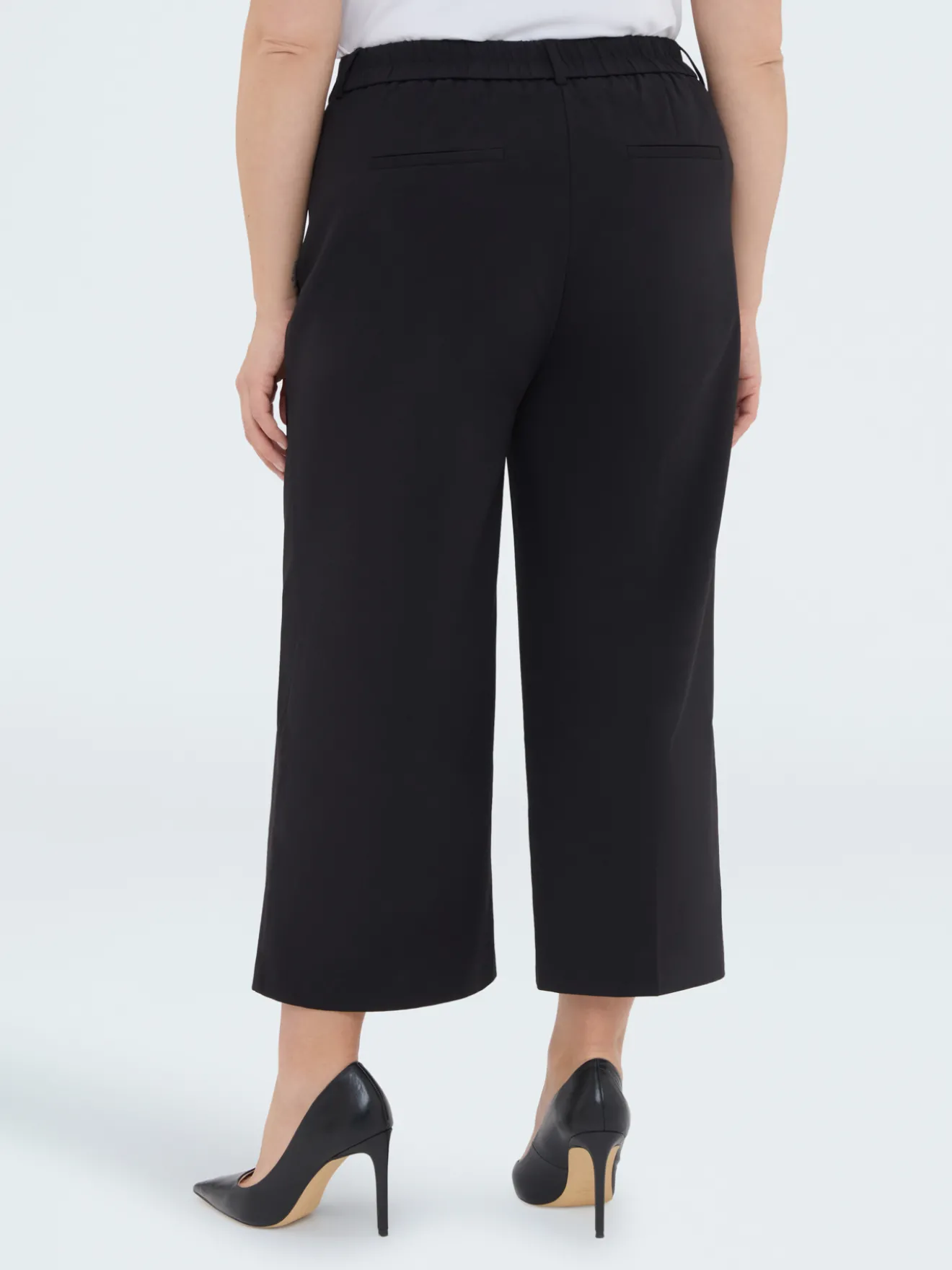 Pantaloni Cropped in Punto Milano