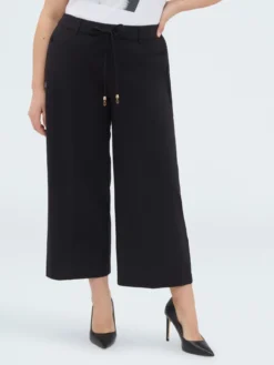 Pantaloni Cropped in Punto Milano