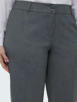 Pantaloni Cropped in tessuto melange