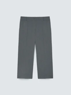 Pantaloni Cropped in tessuto melange
