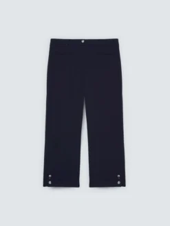 Pantaloni cropped in tessuto stretch