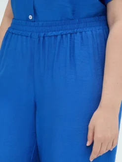 Pantaloni cropped in viscosa